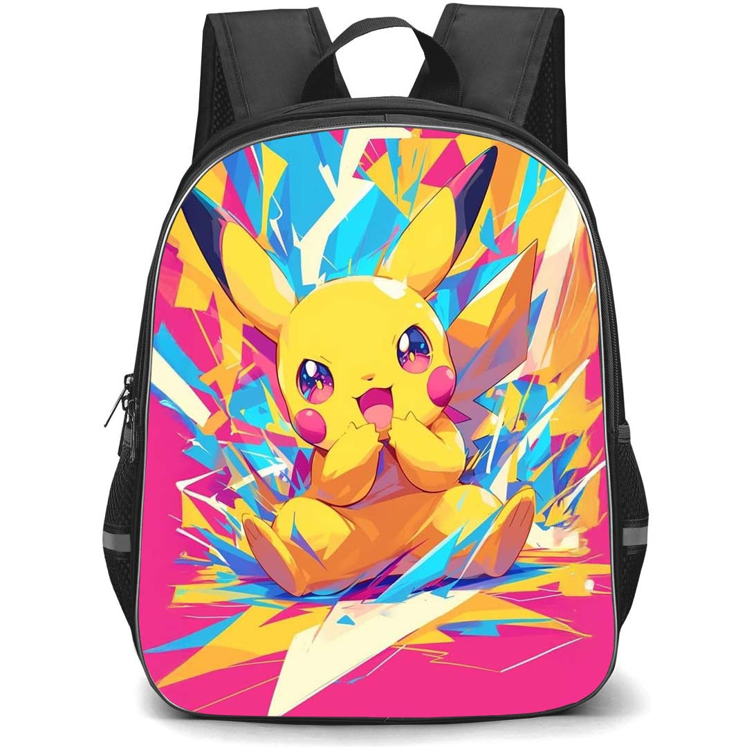 Pokemon Pikachu Backpack StudentPack - Pikachu Vintage Cartoon Art