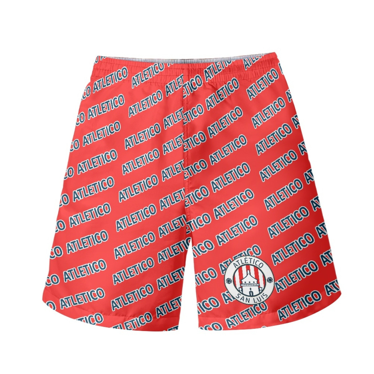 Atletico de San Luis Beach Shorts Swim Pants Swimming Trunks - Atletico Football Club Medley Monogram Wordmark