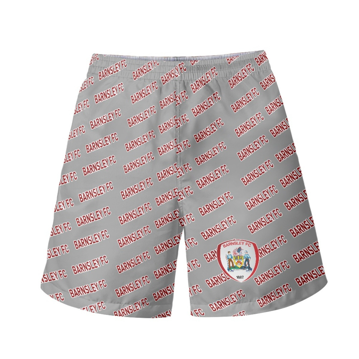 Barnsley FC Beach Shorts Swim Pants Swimming Trunks - Barnsley Football Club Medley Monogram Wordmark