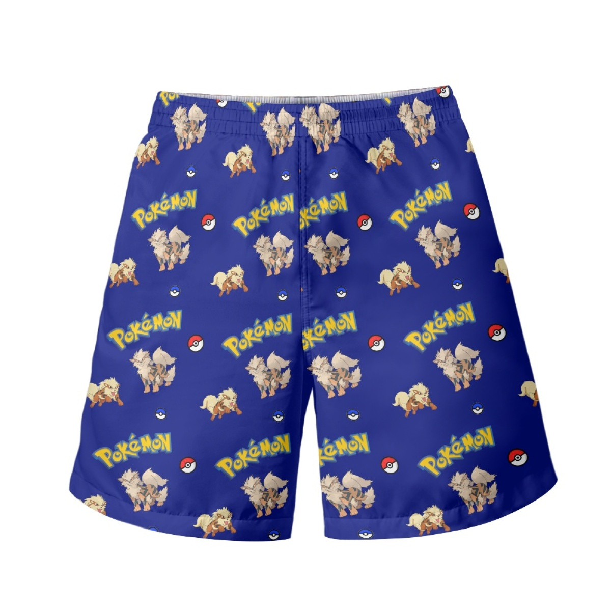Pokemon Arcanine Beach Shorts Swim Pants Swimming Trunks - Arcanine Character Series Art