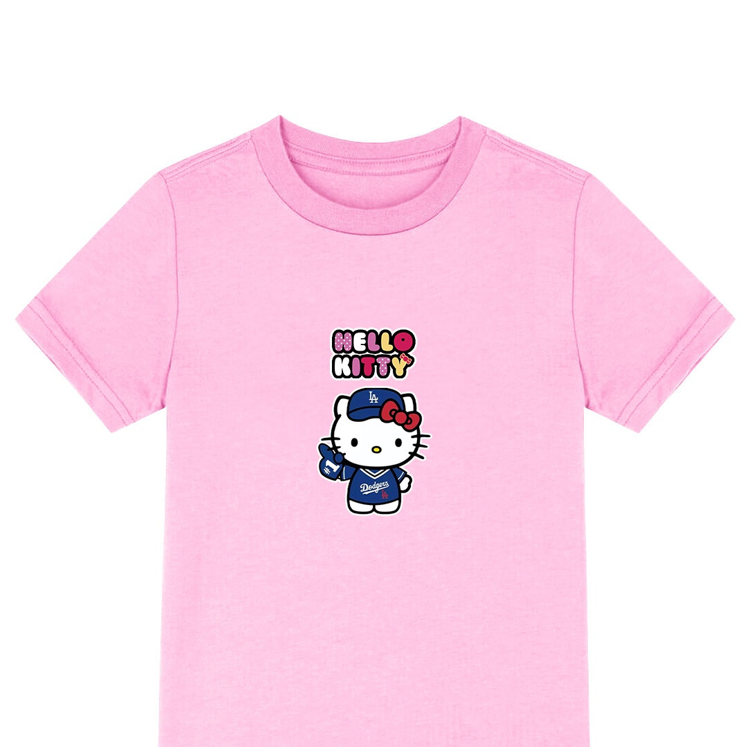 Sanrio Hello Kitty Dodger Tee Shirt T-Shirt Short Sleeve - Sanrio Hello Kitty Dodger Sticker