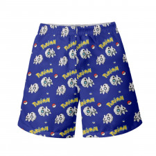 Pokemon Aron Beach Shorts Swim Pants Swimming Trunks - Aron Character Series Art
