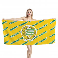 Hammarby Fotboll Bath Beach Towel - Hammarby Football Club Medley Monogram Wordmark