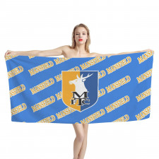 Mansfield Town FC Bath Beach Towel - Mansfield Football Club Medley Monogram Wordmark