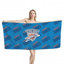 NBA Oklahoma City Thunder Bath Beach Towel - Oklahoma City Thunder Medley Monogram Wordmark