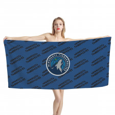 NBA Minnesota Timberwolves Bath Beach Towel - Minnesota Timberwolves Medley Monogram Wordmark