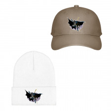 Batman Baseball Cap Beanie Hat - Batman Swinging Cartoon Art
