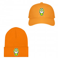 Sanrio Hello Kitty Mike Baseball Cap Beanie Hat - Sanrio Hello Kitty Mike Sticker