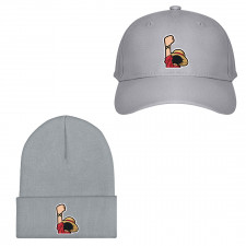 One Piece Luffy Baseball Cap Beanie Hat - Luffy Back Hand Rise Sticker