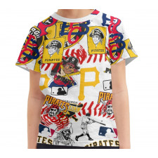 MLB Pittsburgh Pirates Tee T-Shirt - Pittsburgh Pirates Mania Collage Logo