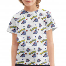 Pokemon Nosepass Tee Shirt T-Shirt Short Sleeve - Nosepass Character Series Art