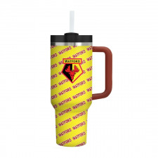Watford FC Quencher H2.0 FlowState Stanley Tumbler 40oz 1.18L - Watford Football Club Medley Monogram Wordmark