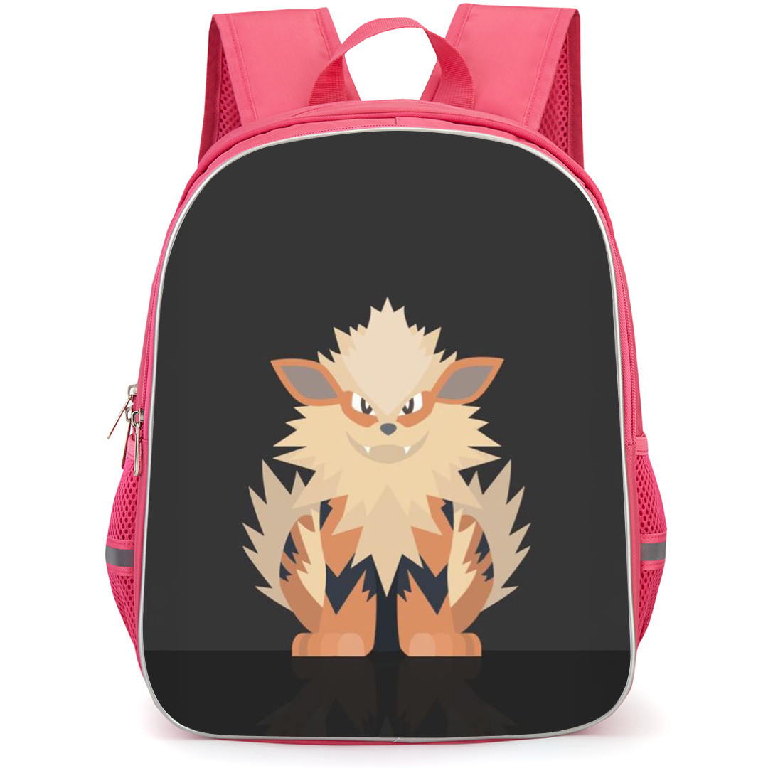 Pokemon Arcanine Backpack StudentPack - Arcanine Pop Art Black Background