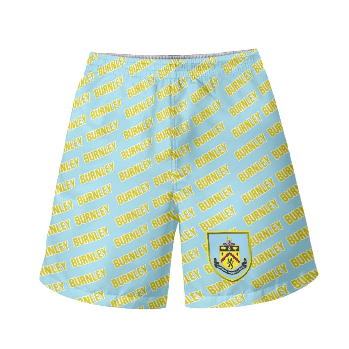 Burnley FC Beach Shorts Swim Pants Swimming Trunks - Burnley Football Club Medley Monogram Wordmark