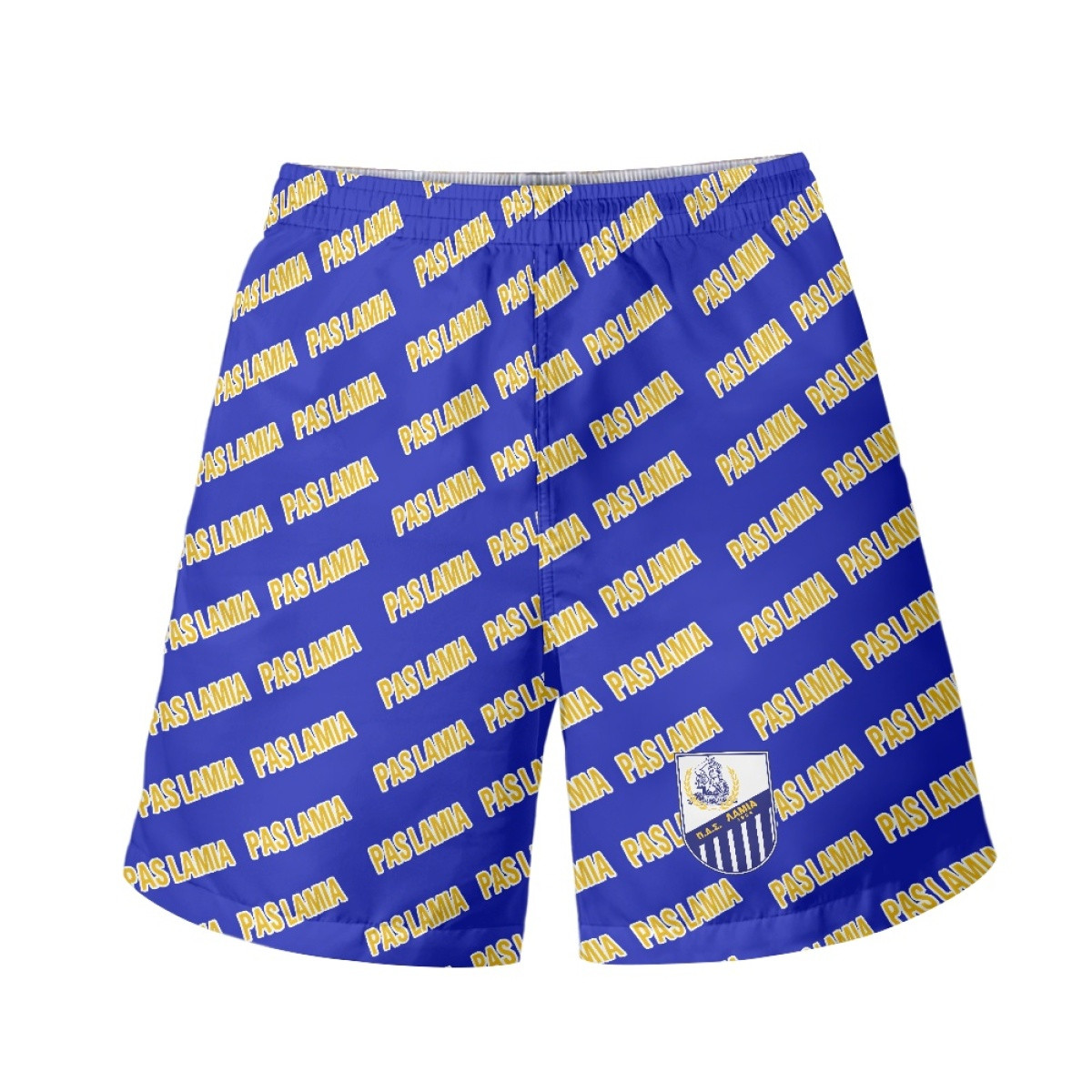Pas Lamia Beach Shorts Swim Pants Swimming Trunks - Lamia Football Club Medley Monogram Wordmark