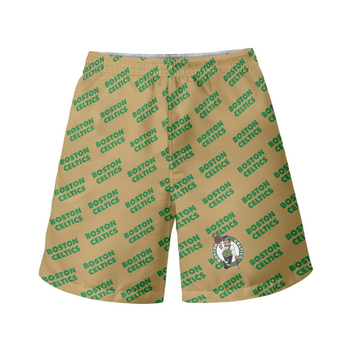 NBA Boston Celtics Beach Shorts Swim Pants Swimming Trunks - Boston Celtics Medley Monogram Wordmark