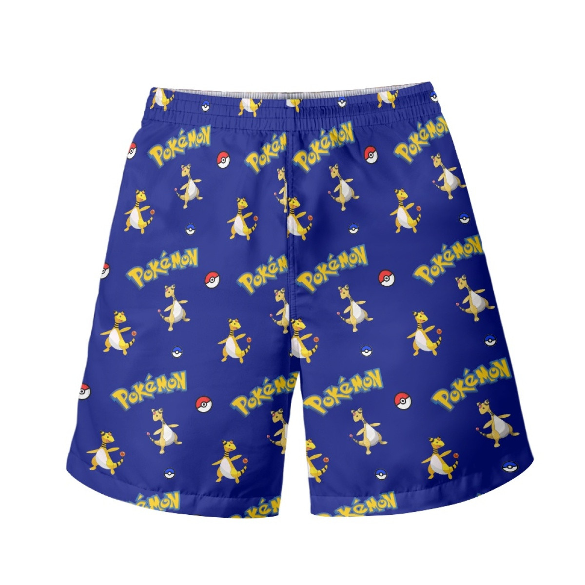 Pokemon Ampharos Beach Shorts Swim Pants Swimming Trunks - Ampharos Character Series Art