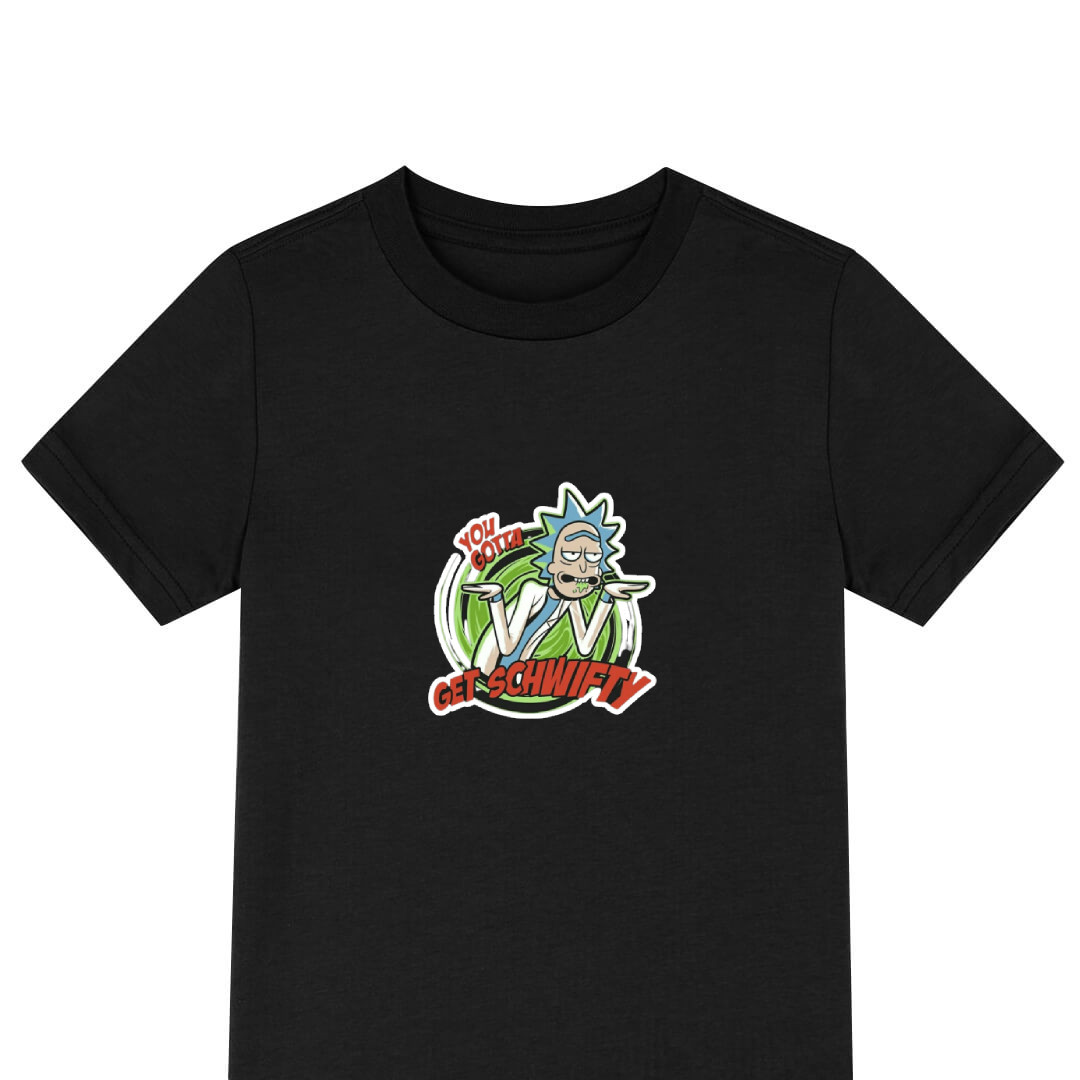Rick And Morty Rick Tee Shirt T-Shirt Short Sleeve - Rick You Gotta Get Schwifty
