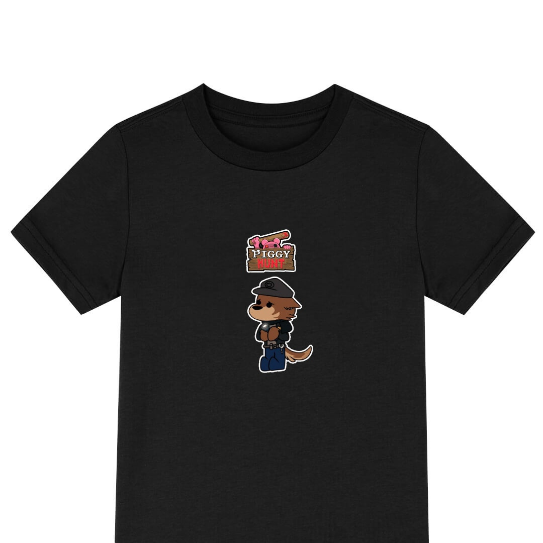 Roblox Piggy Damian Piggy Tee Shirt T-Shirt Short Sleeve - Damian Piggy The Lost Book Cartoon Art