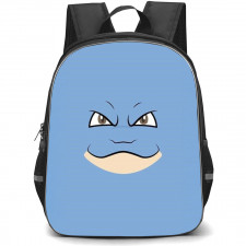 Pokemon Blastoise Backpack StudentPack - Blastoise Minimalist Art On Skyblue Background