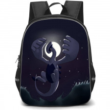 Pokemon Lugia Backpack StudentPack - Lugia Flying On Waves Moon Background