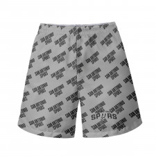 NBA San Antonio Spurs Beach Shorts Swim Pants Swimming Trunks - San Antonio Spurs Medley Monogram Wordmark