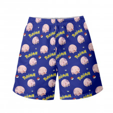 Pokemon Munna Beach Shorts Swim Pants Swimming Trunks - Munna Character Series Art