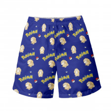 Pokemon Psyduck Beach Shorts Swim Pants Swimming Trunks - Psyduck Character Series Art