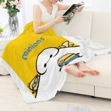 Big Hero 6 Baymax Blanket Throw - Baymax Minions Need Hug