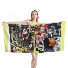 F1 Formula One Ayrton Senna Bath Beach Towel - Ayrton Senna Collage Poster