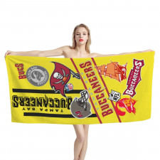NFL Tampa Bay Buccaneers Bath Beach Towel - Tampa Bay Buccaneers Mania Collage Logo