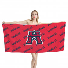 XFL Houston Roughnecks Bath Beach Towel - Houston Roughnecks Medley Monogram Wordmark