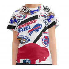 NFL Buffalo Bills Tee T-Shirt - Buffalo Bills Mania Collage Logo