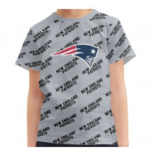 NFL New England Patriots Tee T-Shirt - New England Patriots Medley Monogram Wordmark