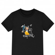 Batman Penguin Tee Shirt T-Shirt Short Sleeve - Penguin Cartoon Art