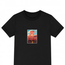 Ford Tee Shirt T-Shirt Short Sleeve - Ford Mustang Boss 429 Retro Illustration