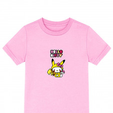 Sanrio Hello Kitty Pikachu Tee Shirt T-Shirt Short Sleeve - Sanrio Hello Kitty Pikachu Sticker
