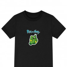 Rick And Morty Pickle Tee Shirt T-Shirt Short Sleeve - Pickle Running