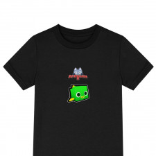 Roblox Pet Simulator X Green Fish Tee Shirt T-Shirt Short Sleeve - Green Fish Character Sticker