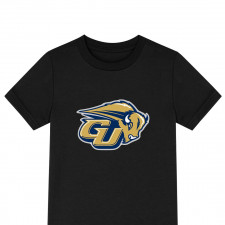 Gallaudet University Bison Tee Shirt T-Shirt Short Sleeve - Gallaudet University Bison College Football Team Single Logo
