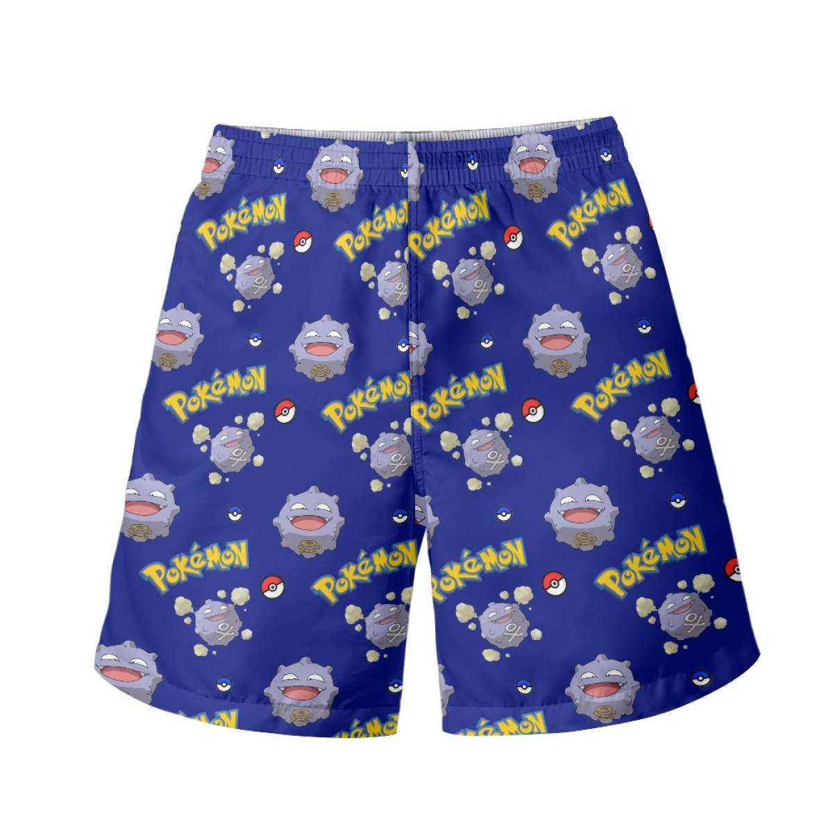 Pokemon Koffing Beach Shorts Swim Pants Swimming Trunks - Koffing Character Series Art