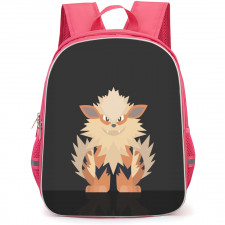 Pokemon Arcanine Backpack StudentPack - Arcanine Pop Art Black Background