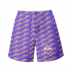 ACF Fiorentina Football Club Beach Shorts Swim Pants Swimming Trunks - Fiorentina Football Club Medley Monogram Wordmark