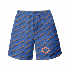 NFL Chicago Bears Beach Shorts Swim Pants Swimming Trunks - Chicago Bears Medley Monogram Wordmark