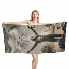 F1 Formula One Sergio Perez Bath Beach Towel - Sergio Perez The Mexican Way Champion Celebration Poster