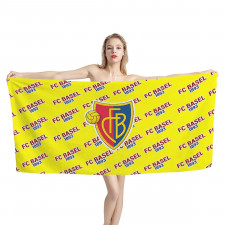 FC Basel 1893 Bath Beach Towel - Basel Football Club Medley Monogram Wordmark