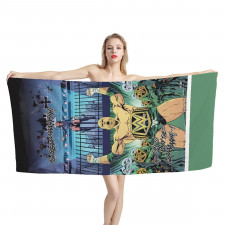 WWE Triple H Bath Beach Towel - Triple H Comic Art