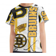 NHL Boston Bruins Tee T-Shirt - Boston Bruins Mania Collage Logo
