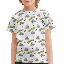 Pokemon Zacian Tee Shirt T-Shirt Short Sleeve -Zacian Sword Character Series Art