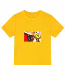 Ferrari Tee Shirt T-Shirt Short Sleeve - Ferrari Wheel Poster